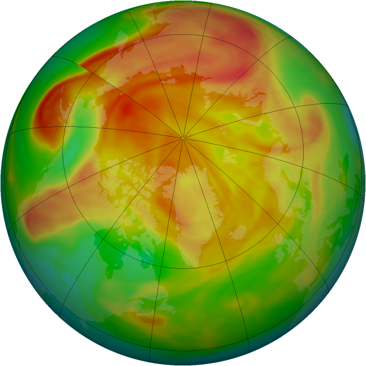 Arctic ozone map for 17 April 2006